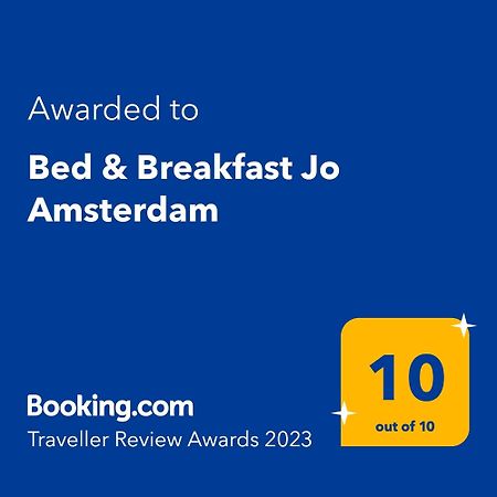 Bed&Breakfast Jo Amsterdam Exterior foto